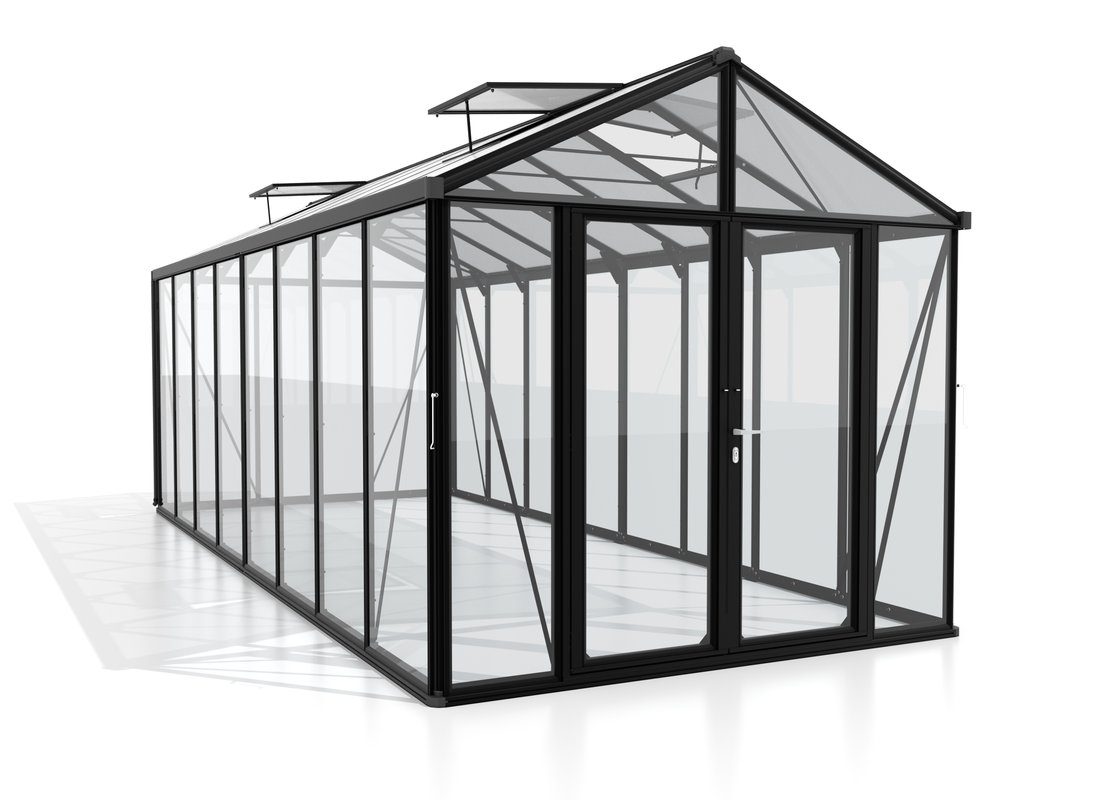 Vitavia Gewächshaus Zeus Comfort 15700 ESG/HKP, schwarz