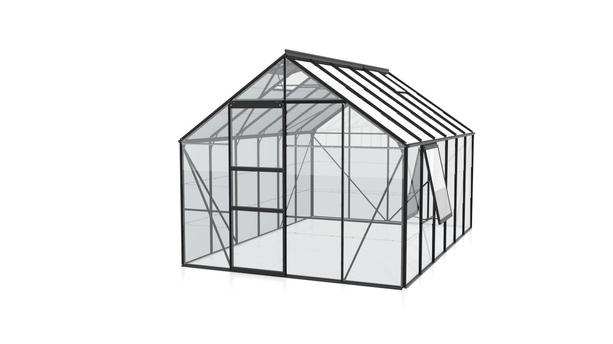 Vitavia Gewächshaus Meridian 1 9900 ESG3mm, schwarz