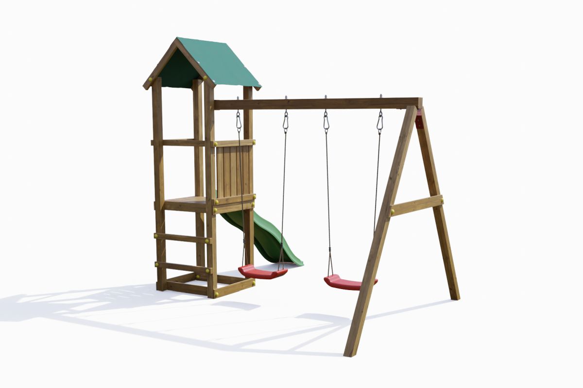 Fungoo Mini-Spielplatz LUCAS, kdi grün