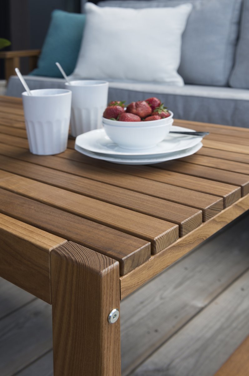 Gotland Lounge-Tisch 120x60 cm aus Thermoesche