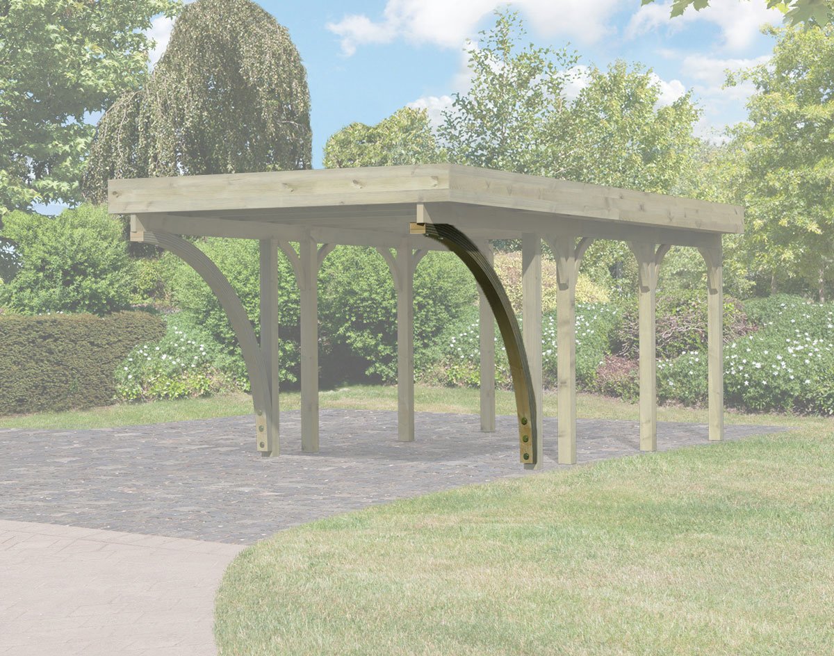 Einfahrtsbogen für Karibu ECO Carport, 1 Stück 9x9x266 cm, kdi