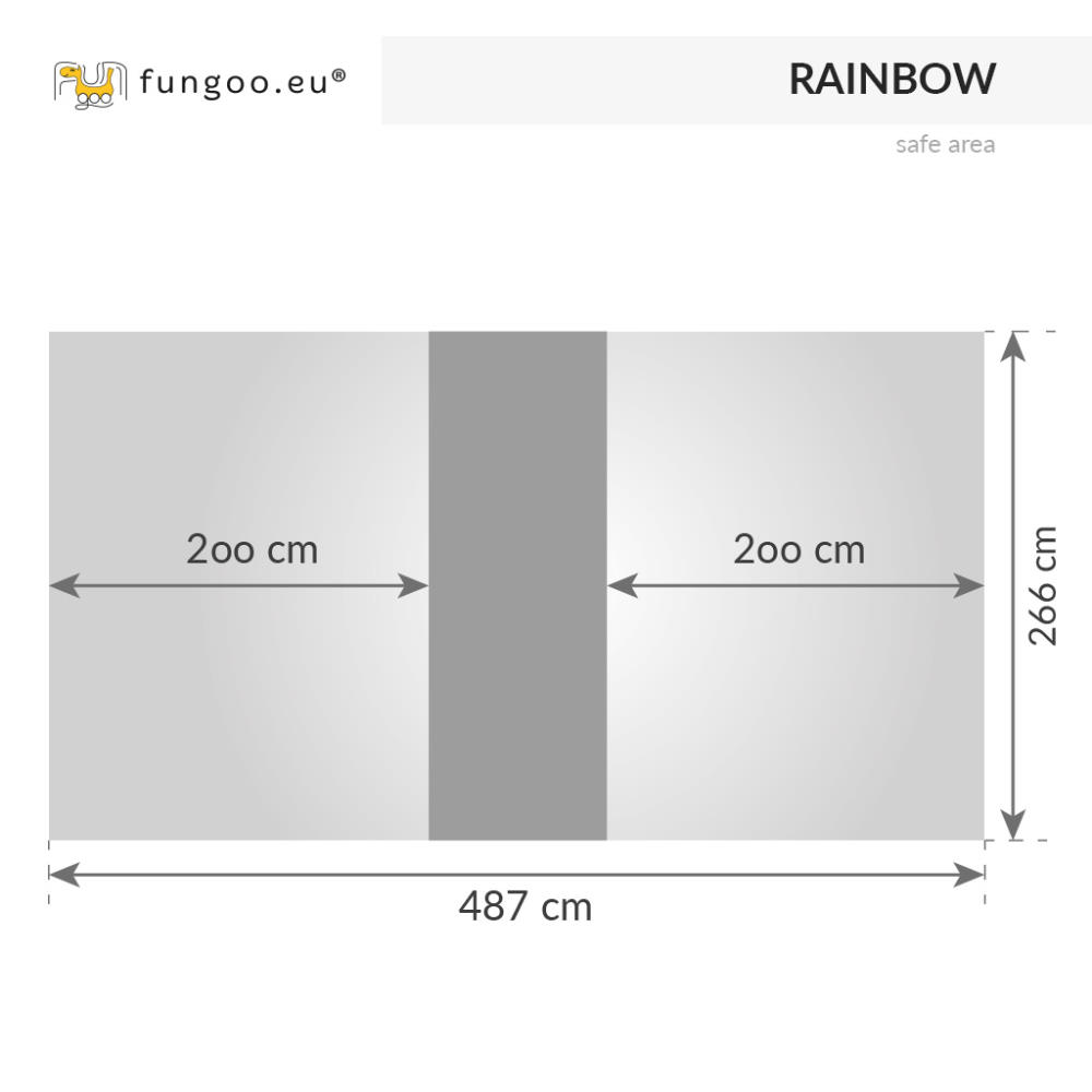 Fungoo Brücken-Modul RAINBOW für Spieltürme
