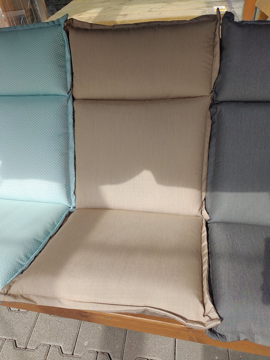 Auflage für Hochlehner"Sauerland Liso coco/integral" 127x56x9 cm