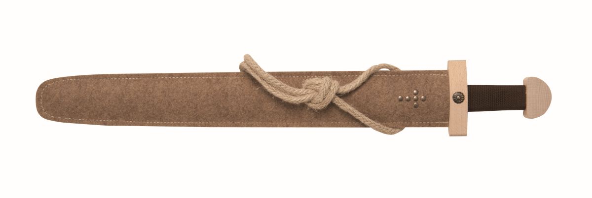 Spiel-Schwertset Wikinger natur, 65 cm