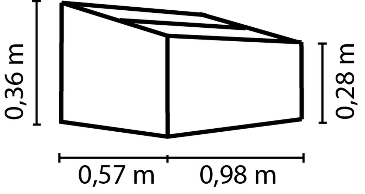 Pergart Frühbeet Levana 1 mit Faltdeckel, vanille