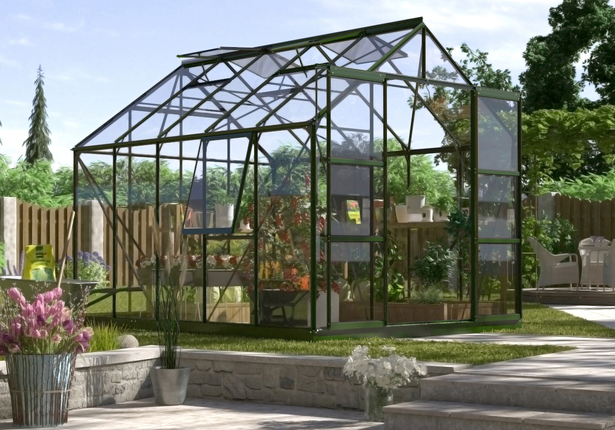 Vitavia Gewächshaus Jupiter 8300 ESG 3mm, smaragd