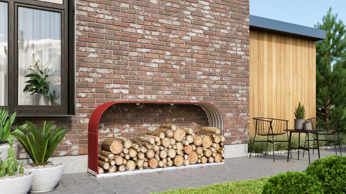 Vitavia Kaminholzregal Ardor 401, flach, rubin