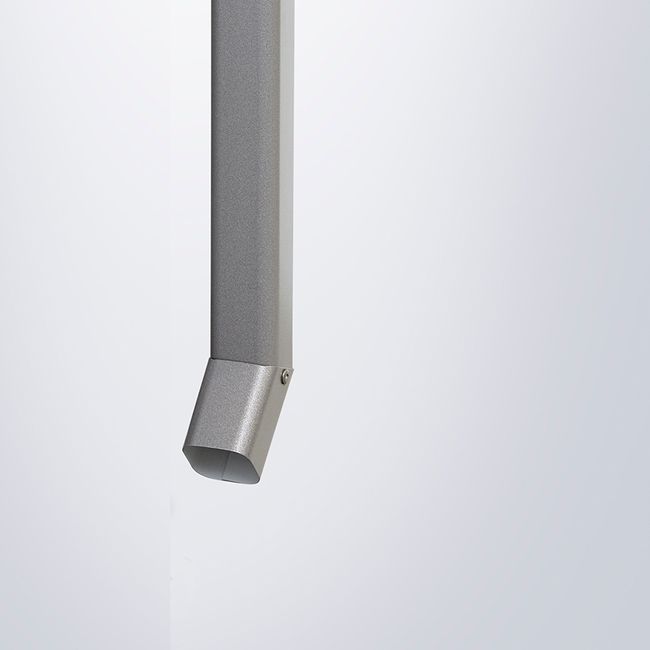 Regenfallrohr-Set, 2 Stück quarzgrau-metallic, für biohort Gerätehaus AvantGarde