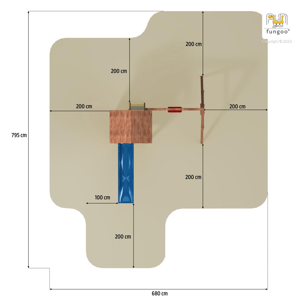 Fungoo Spielturm CAROL 2, kdi