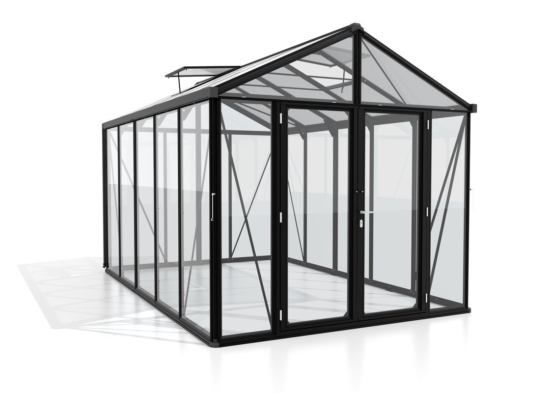 Vitavia Gewächshaus Zeus Comfort 10000 ESG/HKP, schwarz