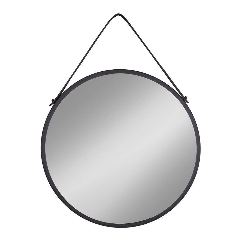 Trapani Spiegel mit schwarzem Rahmen Ø38/Ø60g