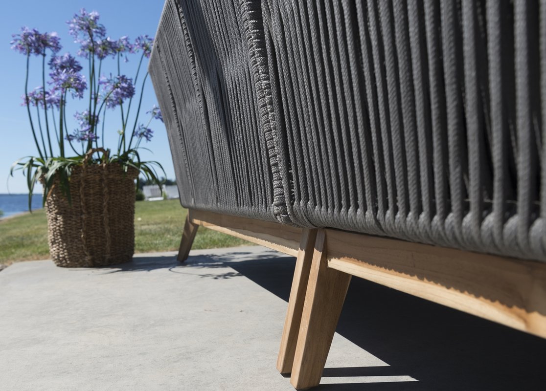 Himmelsnäs Ecksofa Teak/Olefin-Bespannung dunkelgrau, inkl. Kissen Himmelsnäs Ecksofa Teak/Olefin-Bespannung dunkelgrau, inkl. Kissen