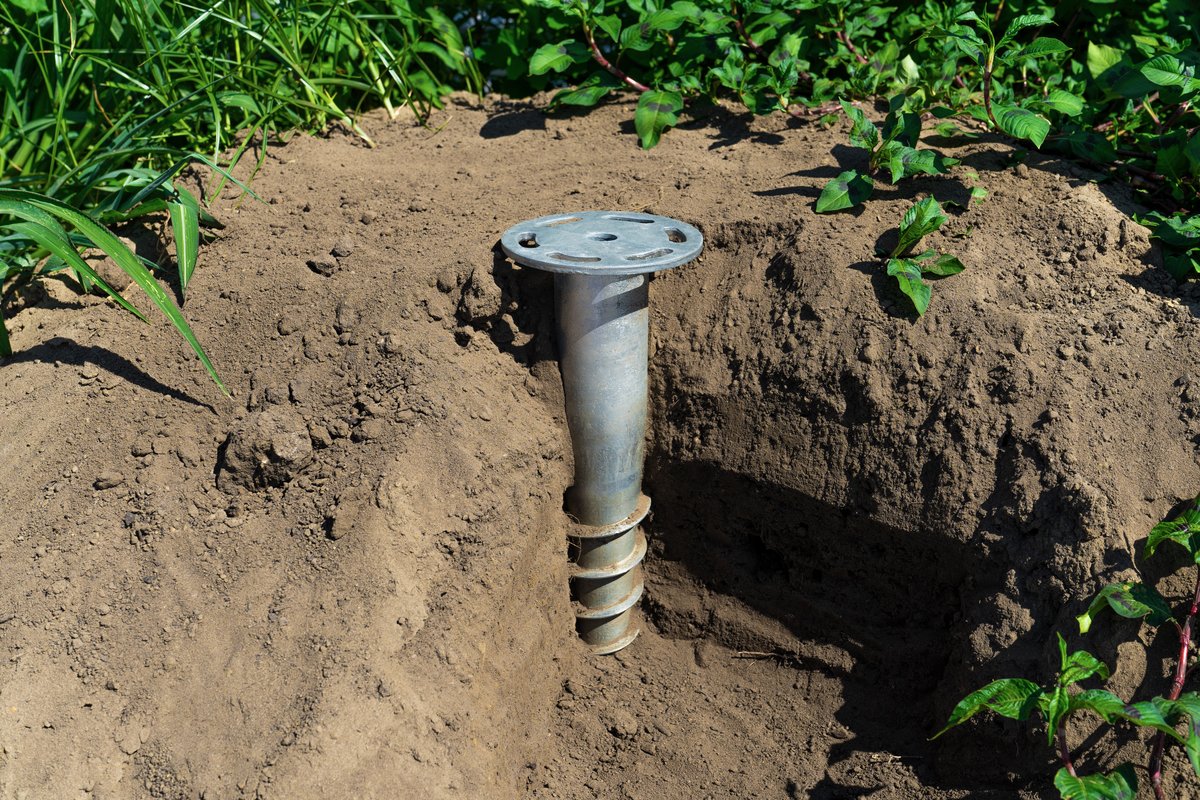 Erdanker 2 Stück für Gewächshaus-/Gerätehaus-Fundament