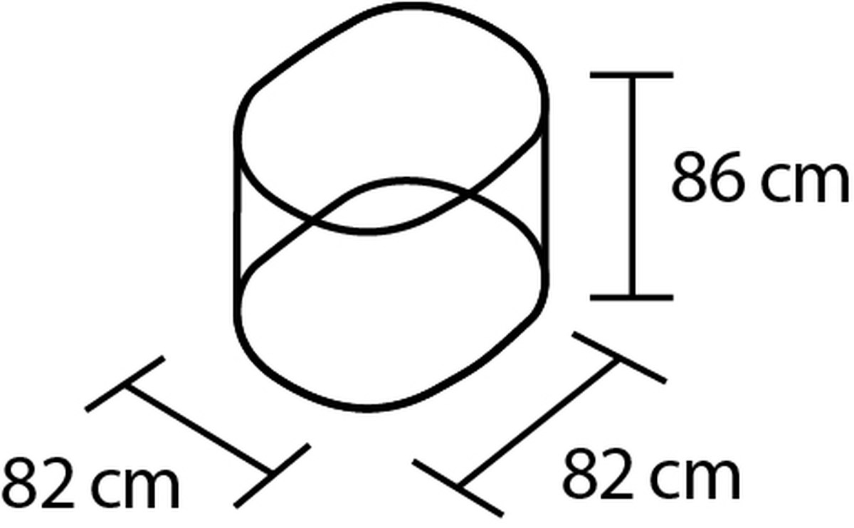 Vitavia Hochbeet Vita RUND 858, rubin