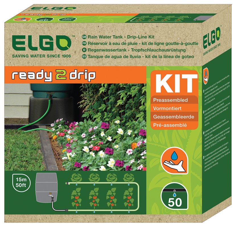Regentonnensystem RWK50 für Tröpchen-Bewässerung, ELGO