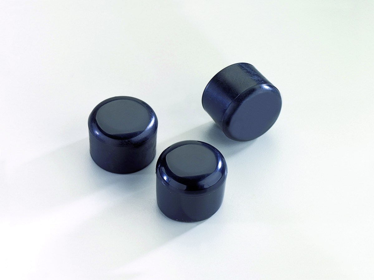 Rundrohrpfostenkappe Kunststoff schwarz für Ø 34 mm Pfosten, T&J