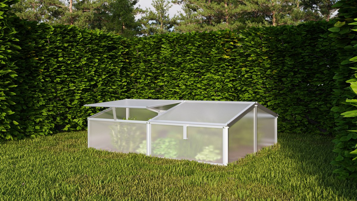 Vitavia Frühbeet Gaia 2X mit 4 Dachfenstern