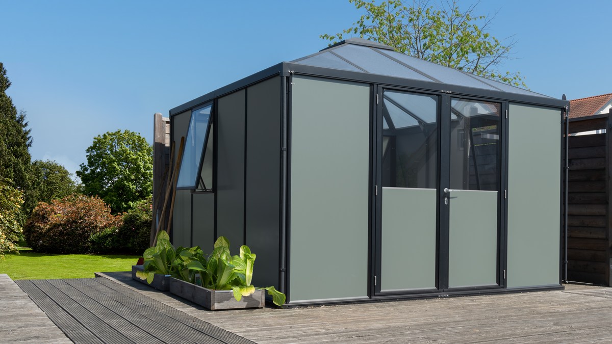 Vitvia Gerätehaus Universum schwarz/salbei