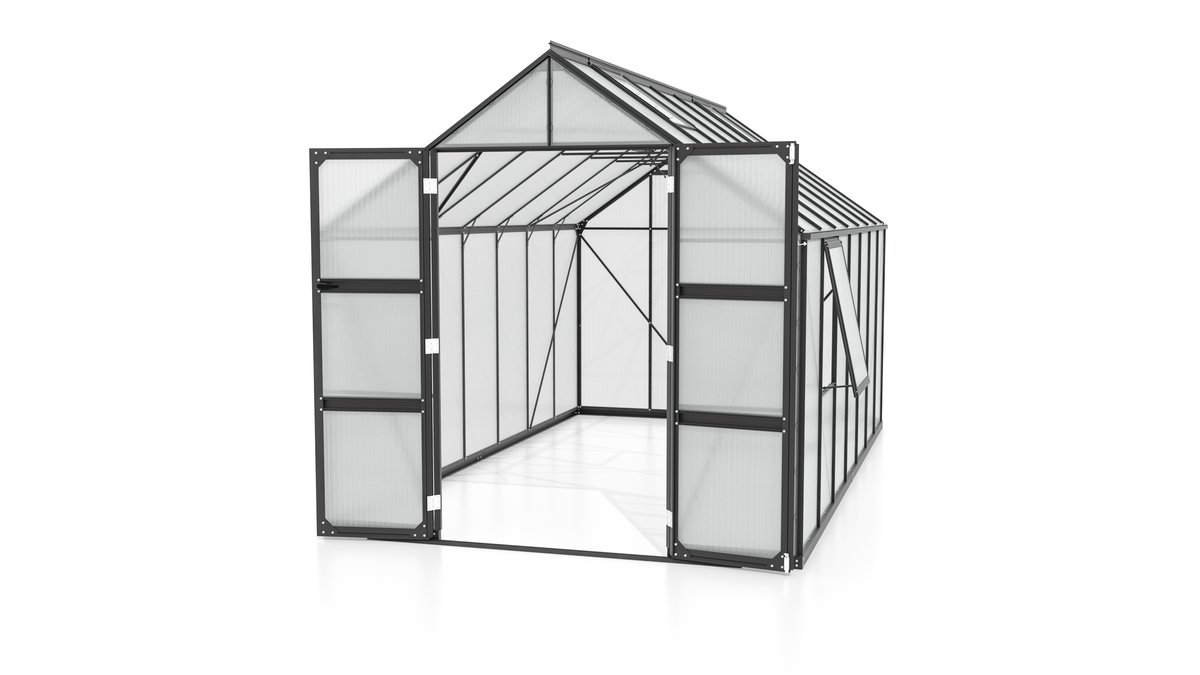 Vitavia Gewächshaus Olymp 11500 HKP6mm, schwarz