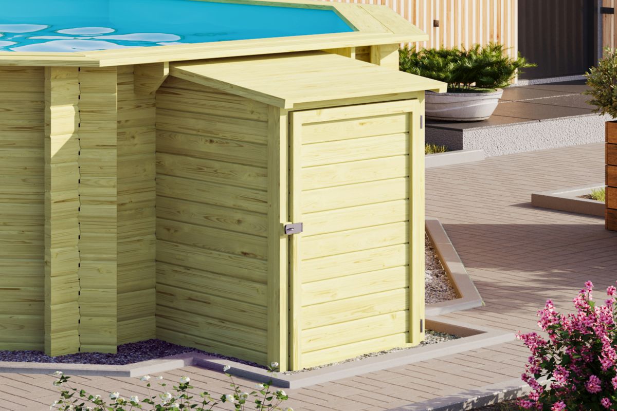 Technikbox für Karibu Pool, 19 mm Holz kdi