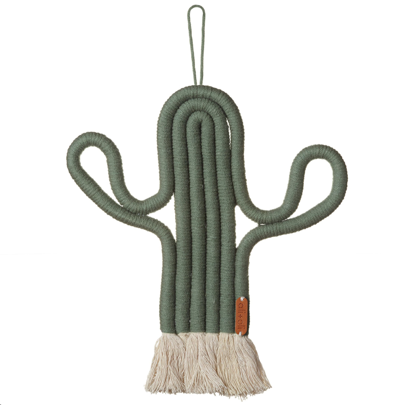 Makramee Kaktus Wanddeko von Ali+Oli