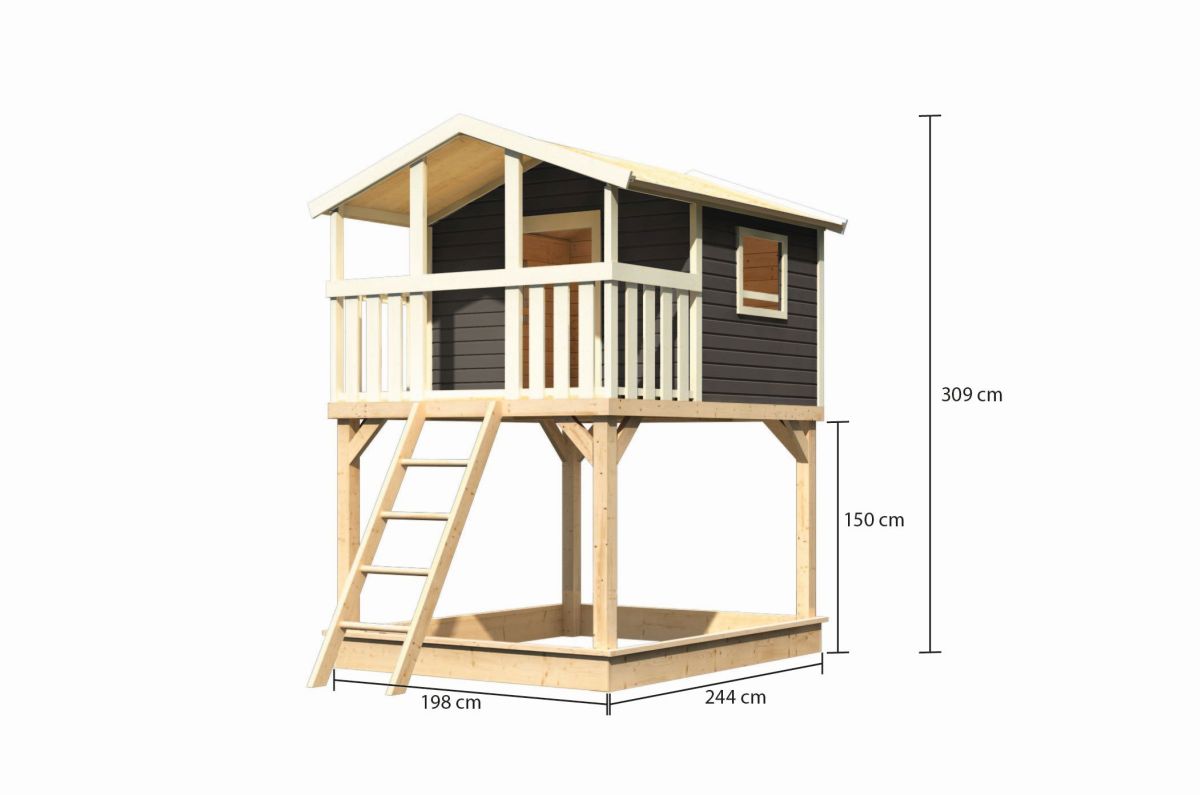 Stelzenhaus Benjamin terragrau, Karibu