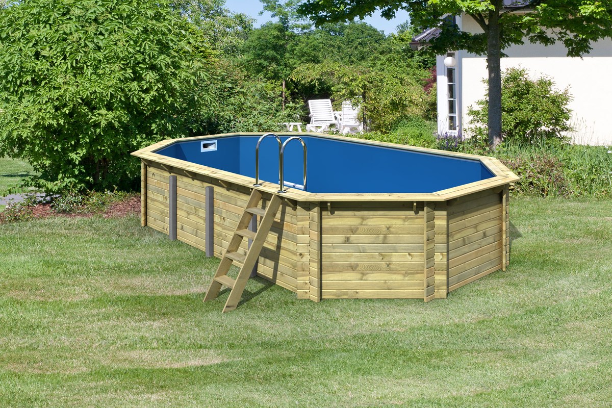 Karibu Pool Modell 5A Classic 400x700 cm, Holz kdi