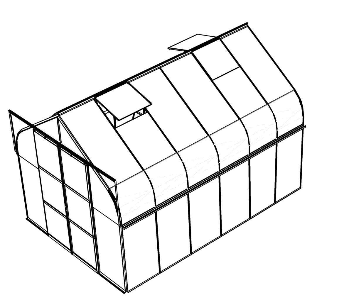 Vitavia Gewächshaus Diana 9900 ESG 3mm, smaragd
