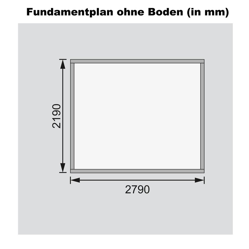 Gartenhaus Bastrup 3 - 297x237 cm, 28 mm Holz naturbelassen, Karibu