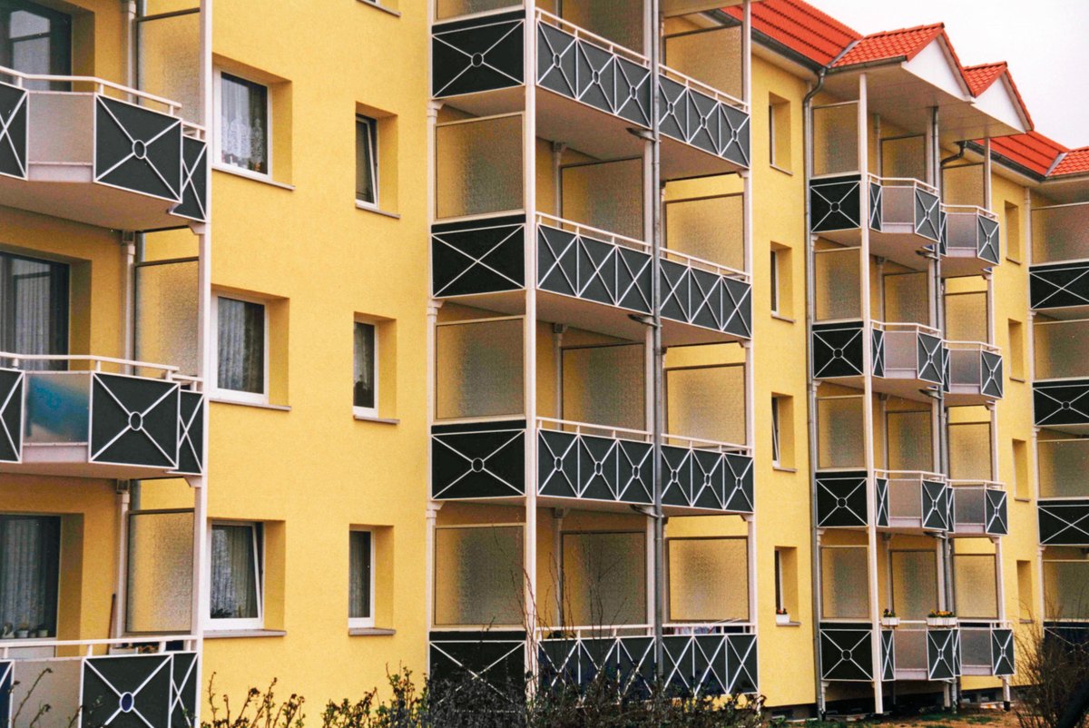 HPL-Balkonverkleidung TEJEPLAN Schichtstoffplatte 2633 anthrazit NC (ähnl. RAL 7015), 2800x1300x6 mm