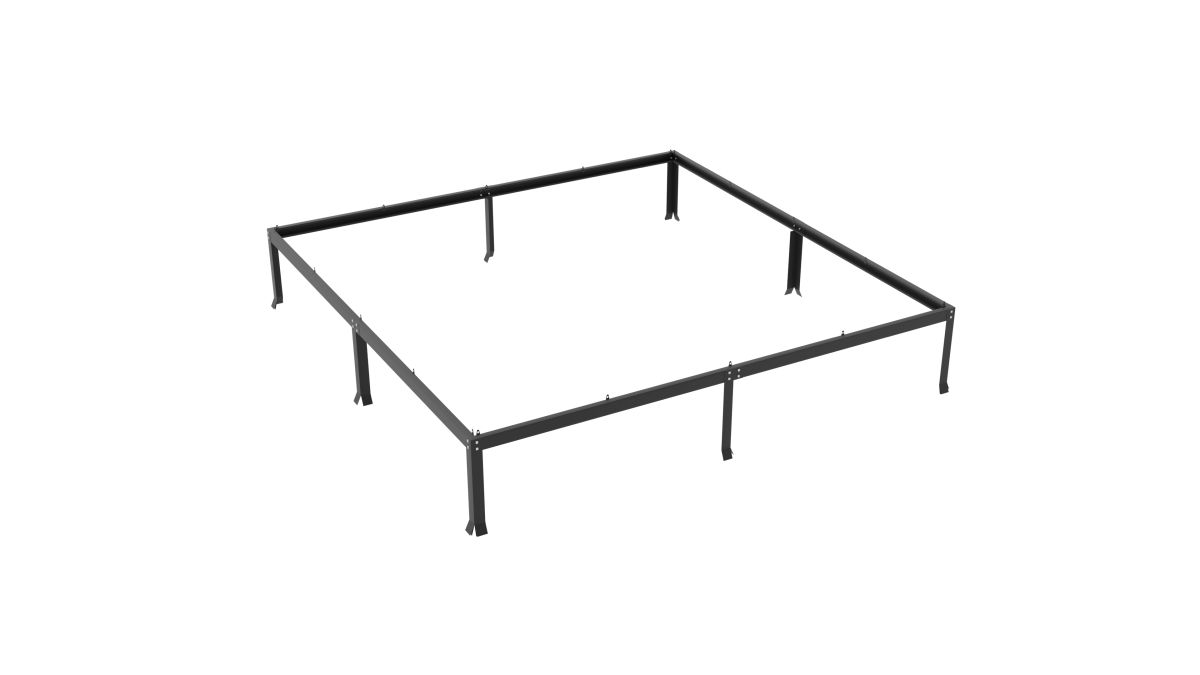 Vitavia Stahlfundamentrahmen 6700 Höhe 6 cm, schwarz