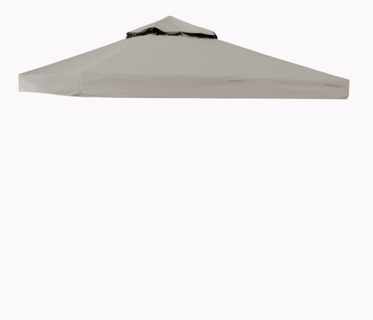 Luxor Stoff-Pavillondach 300x300 cm sand, Ersatzdach für Hillerstorp Pavillon