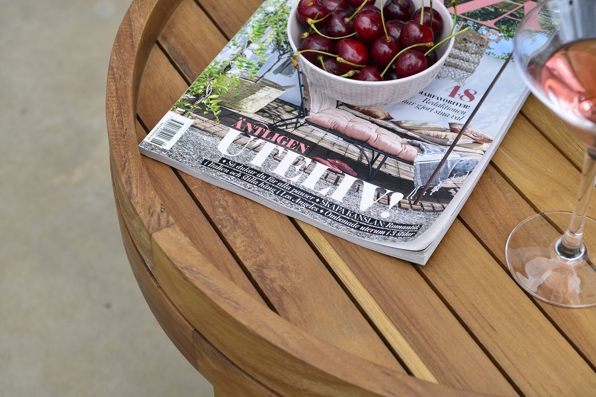 Himmelsnäs Teak-Tabletttisch rund Ø60 cm von Hillerstorp