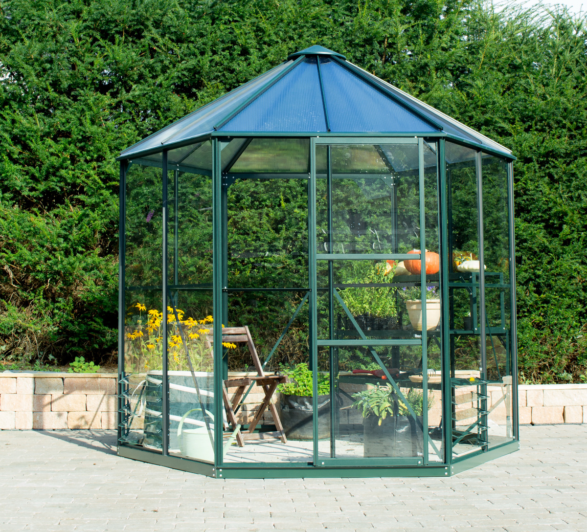 Vitavia Gewächshauspavillon Hera 4500 ESG/HKP, inkl Fund 6cm, smaragd