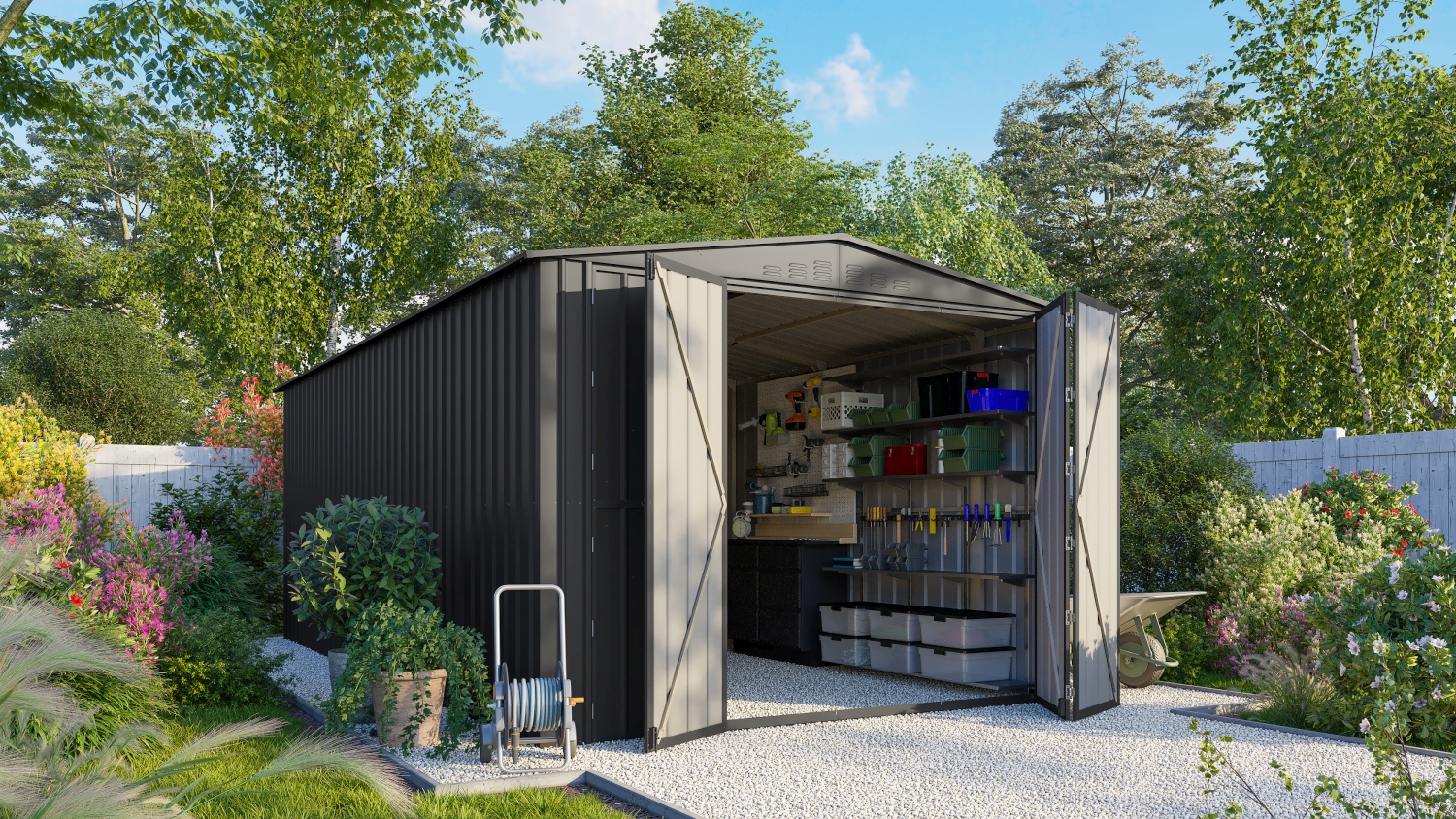 Erweiterungselement 410 für Parker/Worker Gerätehaus von Globel Erweiterungselement 410 für Parker/Worker Gerätehaus von Globel