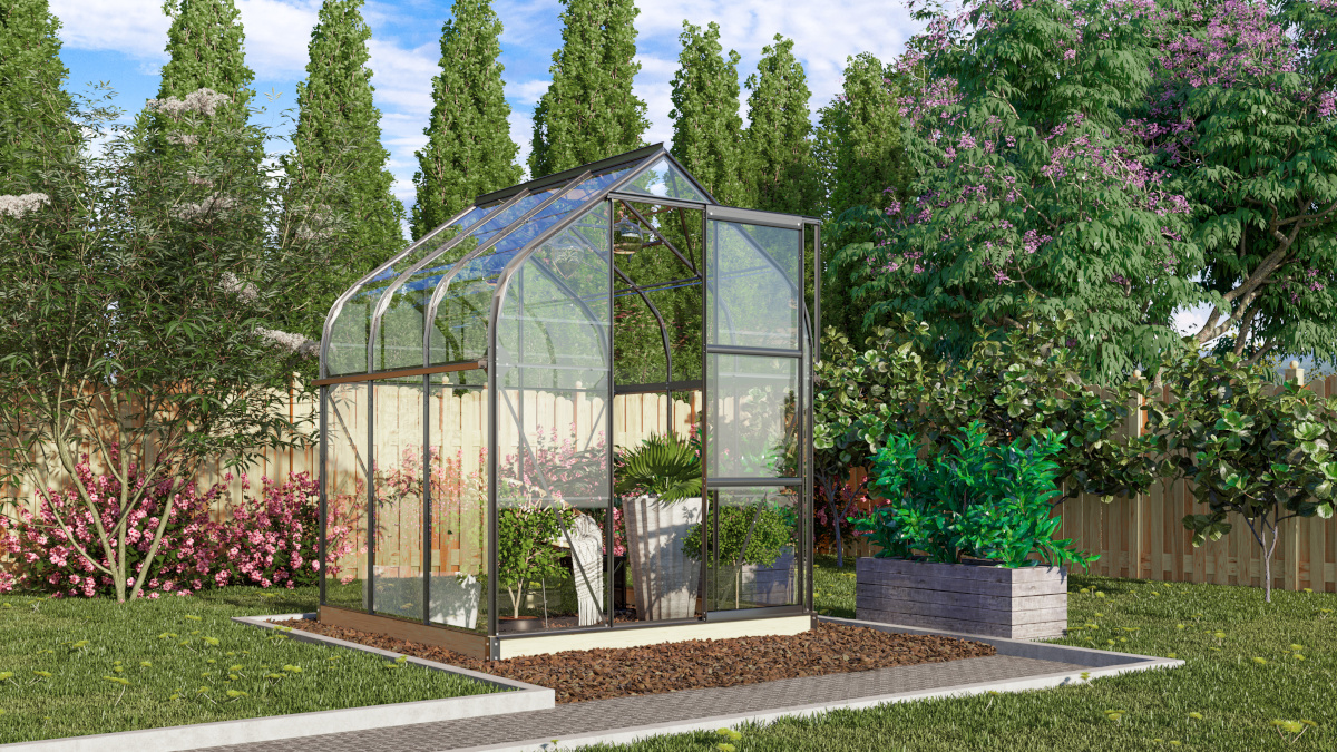 Vitavia Gewächshaus Orion 3800 ESG 3mm, schwarz