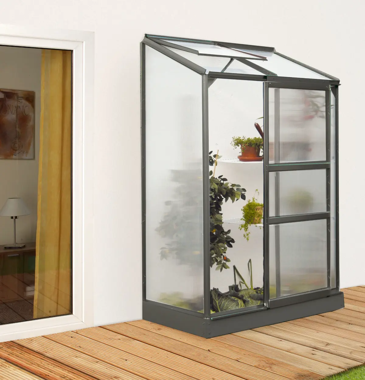 Vitavia Gewächshaus Ida 900 HKP 4mm, schwarz