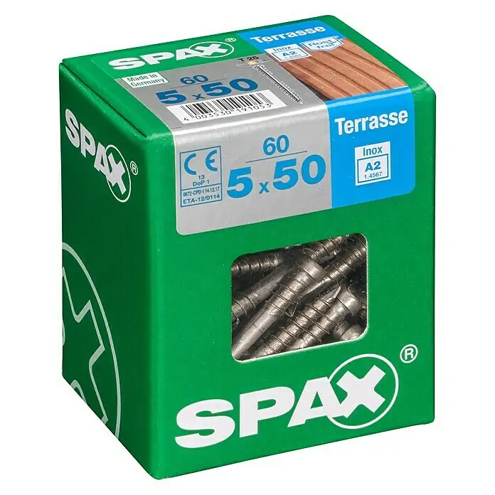 Spax® A2 Terrassenschraube 5x50 mm - 60 Stk.