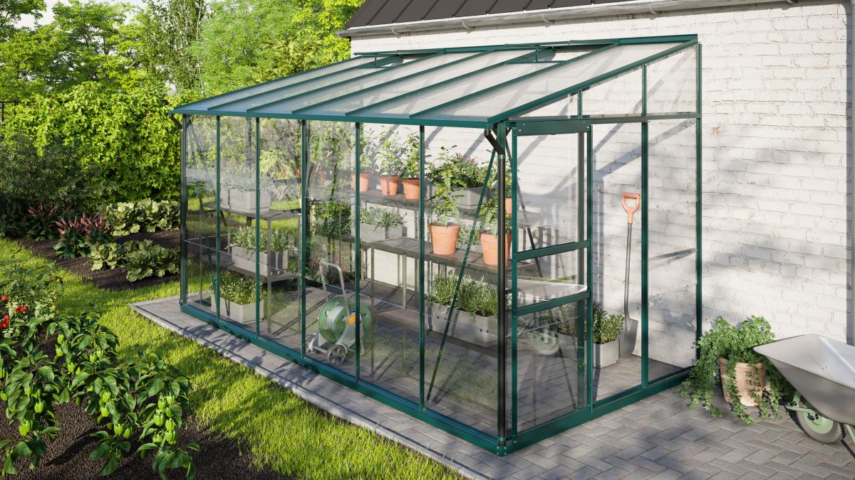 Vitavia Gewächshaus Ida 7800 ESG 3mm/HKP 6 mm, smaragd