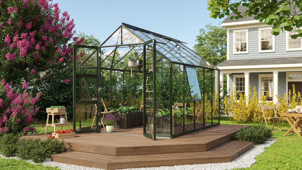 Vitavia Gewächshaus Olymp 8300 ESG3mm, smaragd