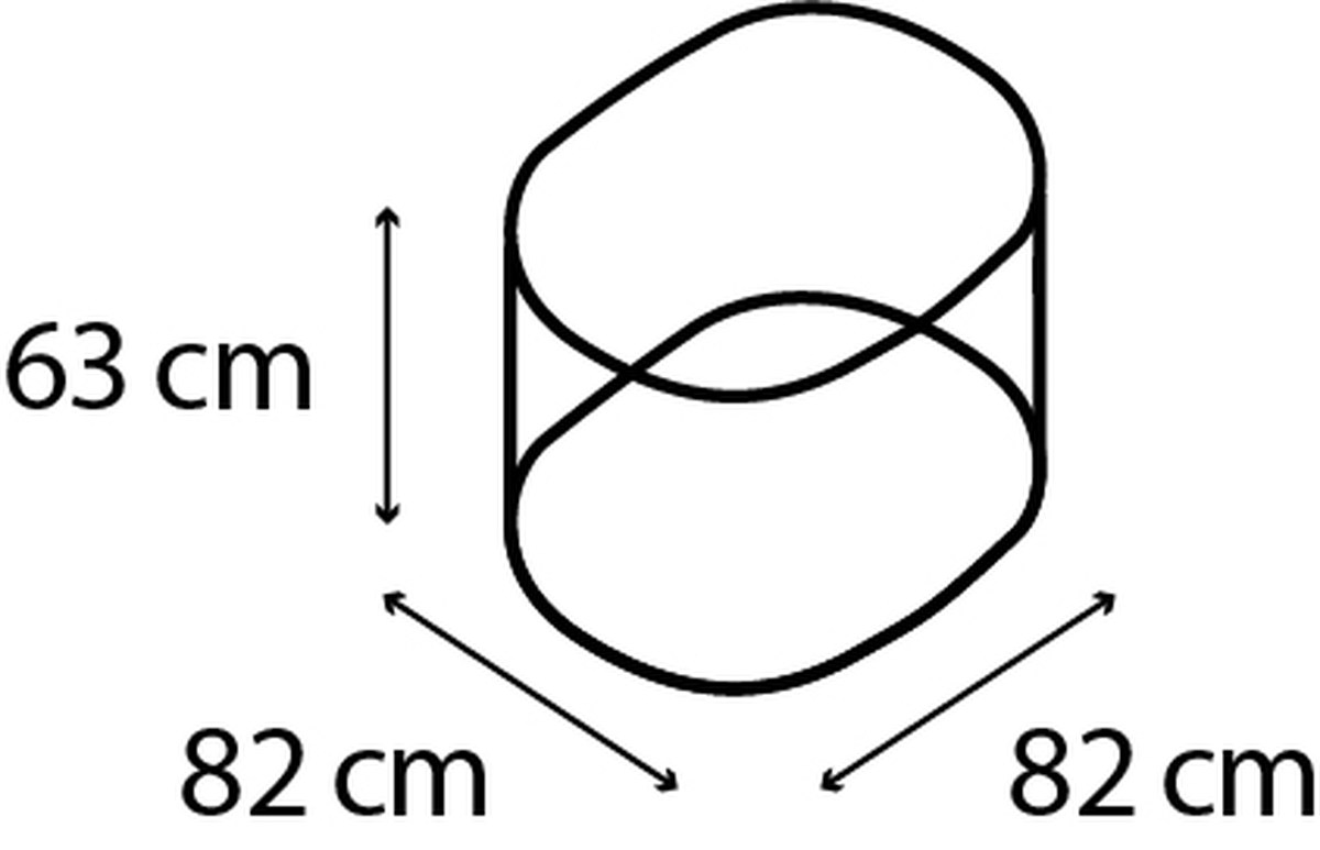 Vitavia Hochbeet Vita RUND 630, rubin