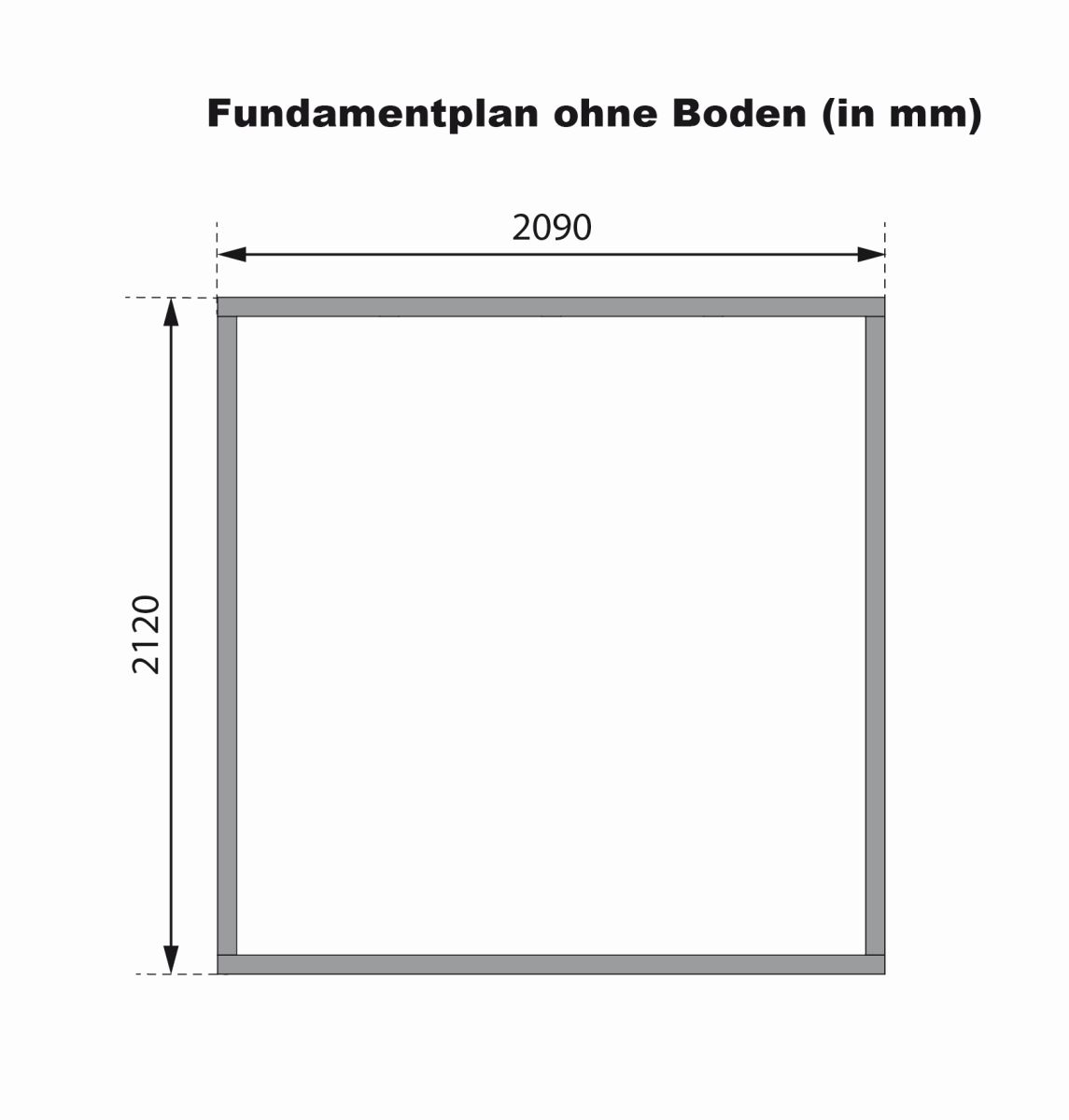 Hybrid-Gartenhaus Jupiter 2A - 209x213 cm, 19mm naturbelassen/anthrazit