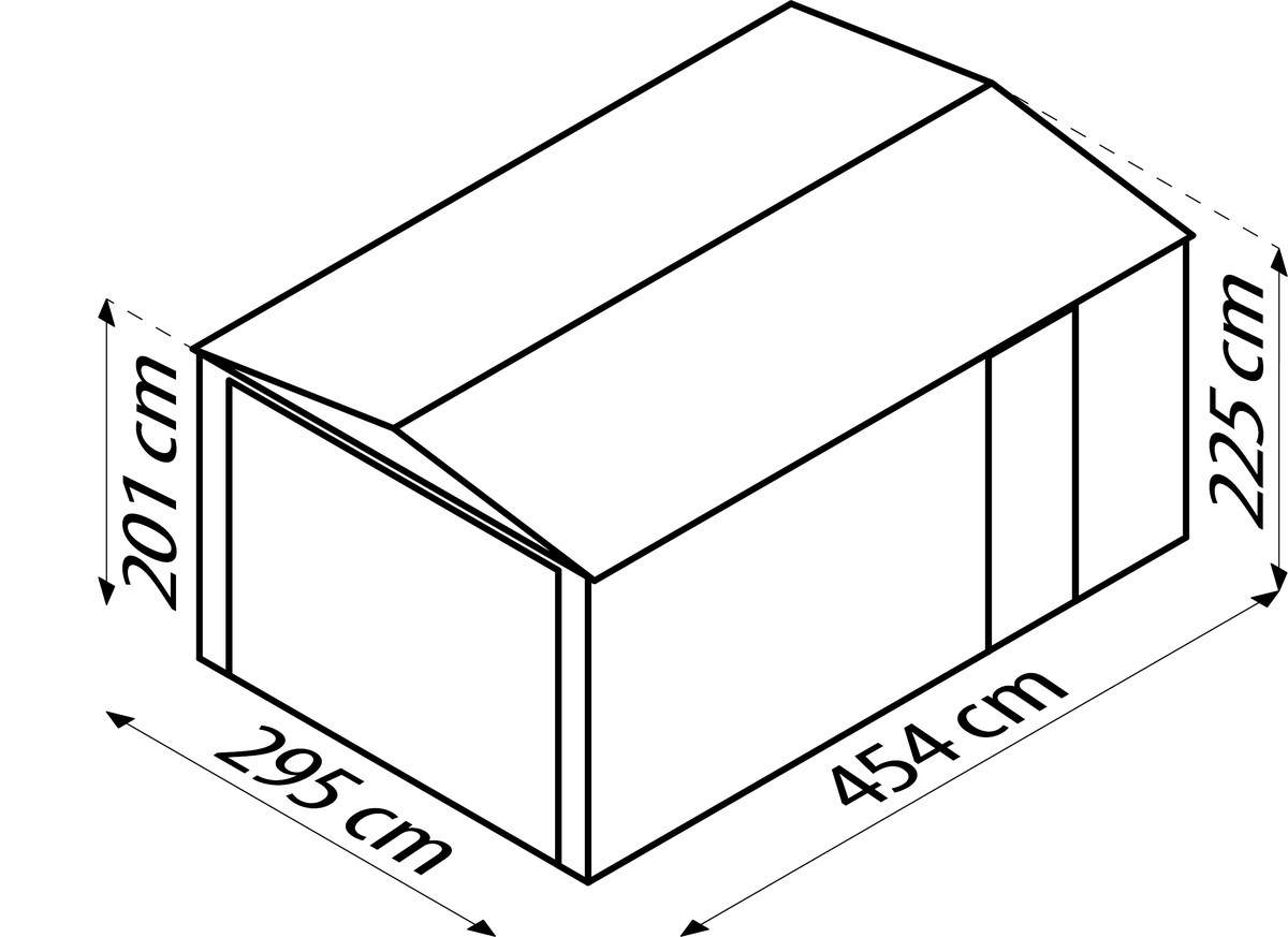 Metallgerätehaus Parker 1015, anthrazit, von Globel