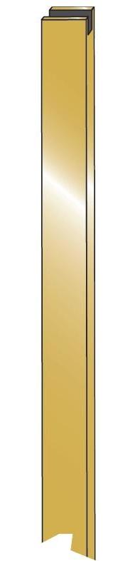 Pfosten für Pergola 9 x 9 x 240 cm geschlitzt, kdi grün - Ausführung