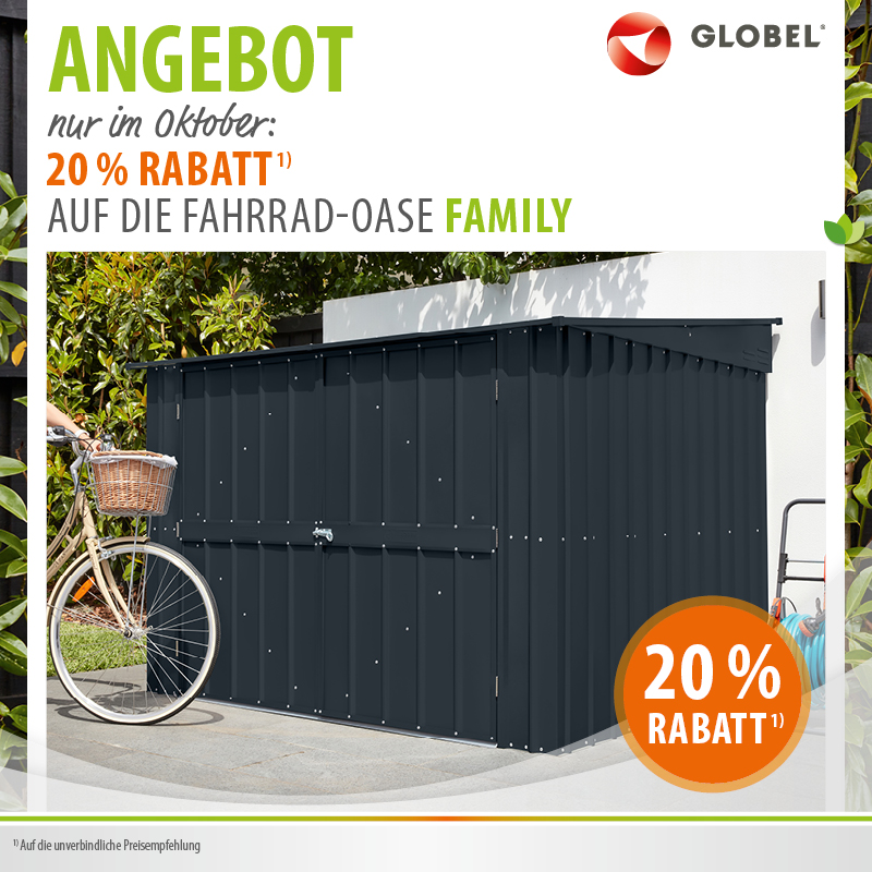 Angebot Fahrradgarage Bikeport Family 20% reduziert