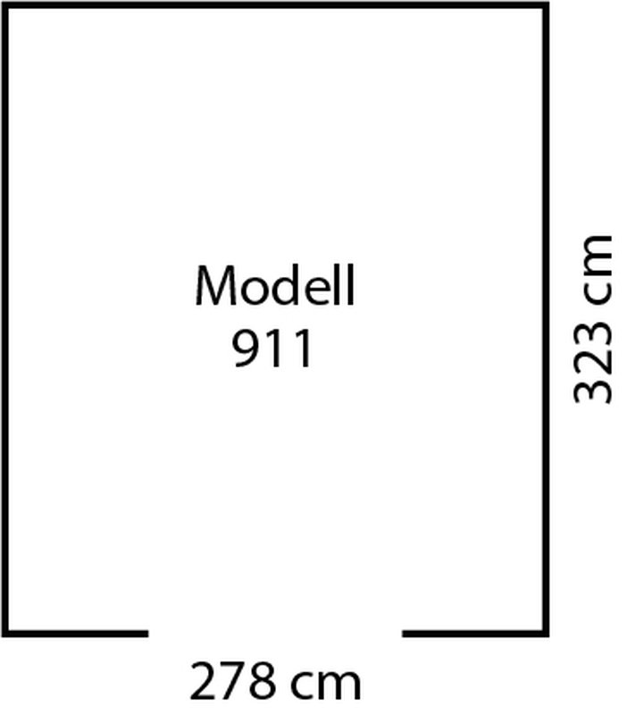Metallgerätehaus Frankfurt II 911, Holzoptik 278 x 323