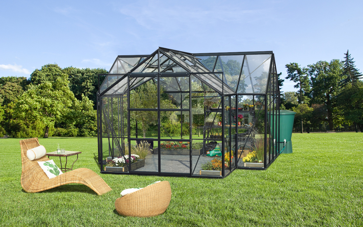 Vitavia Gewächshaus Sirius ESG 3mm, schwarz