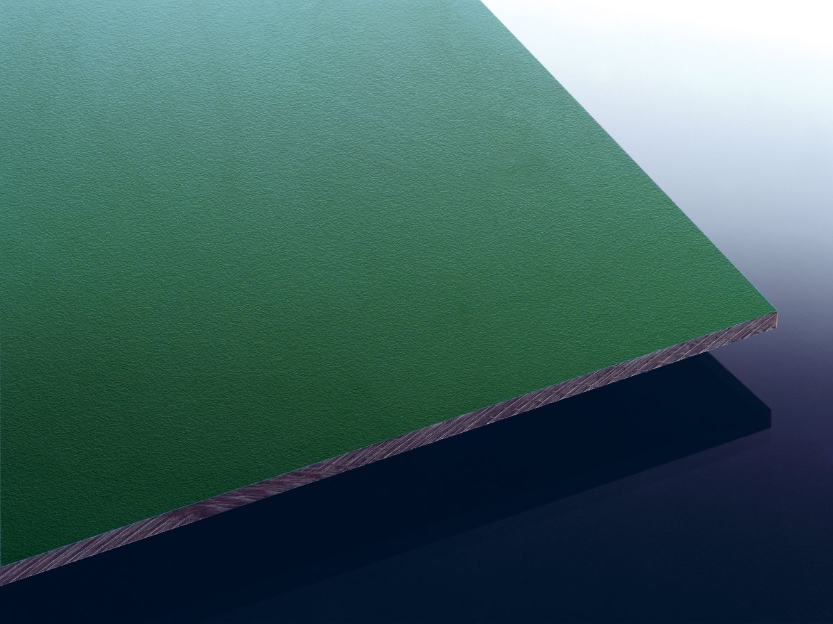 HPL-Balkonverkleidung TEJEPLAN Schichtstoffplatte 8800 grün NC (ähnl. RAL 6005) UV+, 2800x1300x6 mm