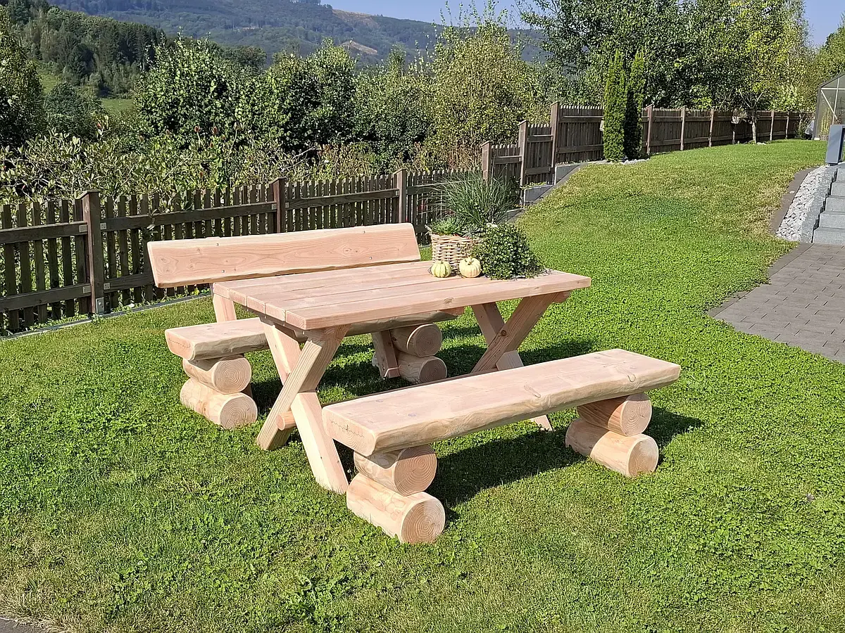 RUSTIKAL Tisch 120x75x75cm, Douglasie/Lärche
