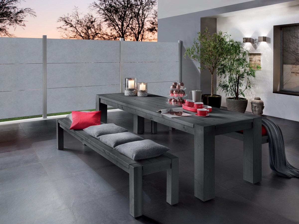 SYSTEM BOARD KERAMIK XL zement Einzelprofil 180x60 cm